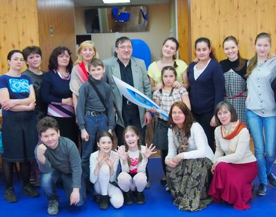 Встреча группы воскресной школы нашего монастыря с корреспондентом телеканала "Санкт-Петербург"