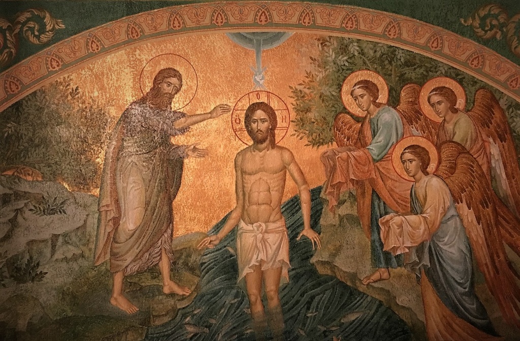 Господь, крестившись в водах Иордана, потопил человеческий грех